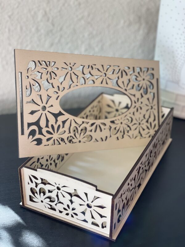 Taschentuchbox | Kosmetiktücherbox | Taschentuch Aufbewahrung  | Taschentücher Box Holz | Badezimmer Deko – Bild 3