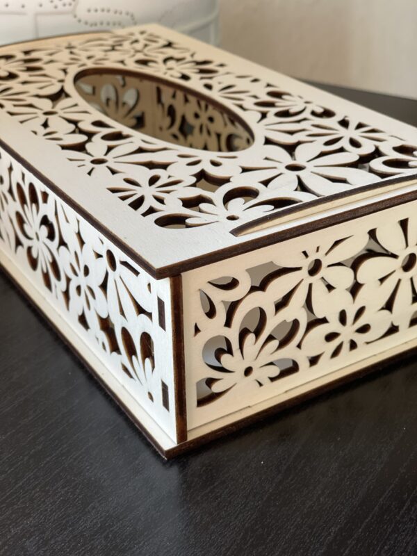 Taschentuchbox | Kosmetiktücherbox | Taschentuch Aufbewahrung  | Taschentücher Box Holz | Badezimmer Deko – Bild 2